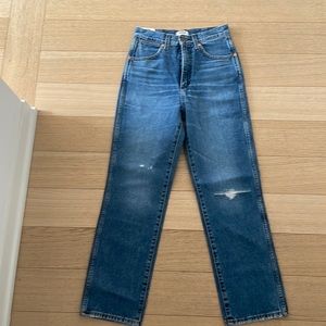 High-Rise Straight Jeans
